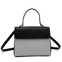 Women Tote PU All Seasons Formal Casual Event/Party Wedding Office Career Doctor Zipper Black/White