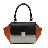 Women Tote PU All Seasons Formal Casual Event/Party Wedding Office Career Shell Zipper Black