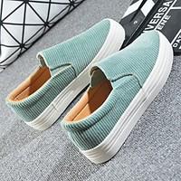 womens sneakers comfort pu spring casual light green blushing pink gra ...