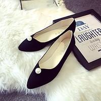 womens loafers slip ons comfort pu spring casual comfort black beige f ...