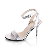 womens heels spring comfort pu casual beige silver black