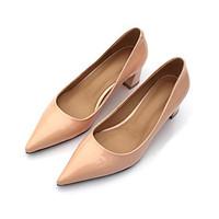 womens heels comfort pu spring casual stiletto heel blushing pink red  ...