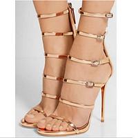 Women\'s Sandals Spring Summer Fall Comfort Novelty PU Outdoor Office Career Party Evening Dress Stiletto Heel Walking
