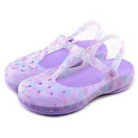 Women\'s Sandals Comfort Hole Shoes Silicone Spring Casual Light Blue Blushing Pink Light Purple Flat