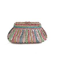 Women Stylish Rhinstone Event Clutch Evening Bag