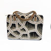 Women Full Diamonds Beaded Handbag with India Handicraft