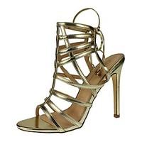 womens shoes leatherette stiletto heel heels ankle strap sandals party ...