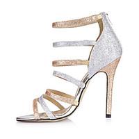 Women\'s Sandals Summer Comfort Synthetic Wedding Party Evening Dress Stiletto Heel Rose Gold