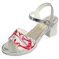 womens sandals summer comfort pu outdoor chunky heel blue green red pu ...