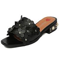 womens sandals summer comfort pu outdoor flat heel black white