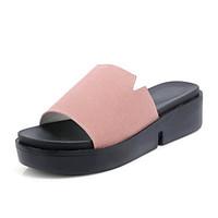 Women\'s Sandals Summer Slingback Creepers Comfort Light Soles Leatherette Outdoor Dress Casual Creepers Hollow-outBlushing Pink Green