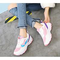 womens sneakers comfort pu spring casual blushing pink white flat