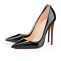 Women\'s Heels Spring Summer Fall Patent Leather Party Evening Casual Stiletto Heel Others Black White Almond