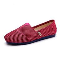 womens loafers slip ons spring comfort light soles canvas casual