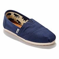 Women\'s Flats Comfort PU Canvas Spring Casual Blue Green Red Gray Flat