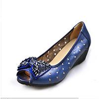 womens sandals comfort pu spring casual blue beige black flat