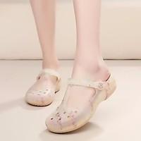 womens sandals comfort pu spring casual blushing pink blue purple gold ...