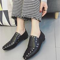 womens flats spring comfort pu casual flat heel