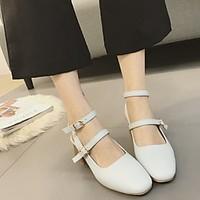 womens heels spring comfort pu casual chunky heel