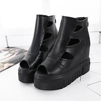 womens heels creepers synthetic casual black