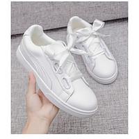 womens sneakers spring light soles microfibre casual white