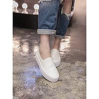 womens flats comfort pigskin casual white