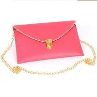 Women\'s Shoulder Bag PU All Seasons Casual Rectangle Zipper Coffee Fuchsia Pale Pink Blushing Pink Ruby