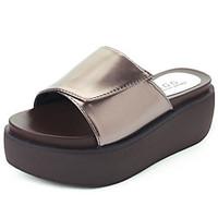 womens sandals comfort pu summer outdoor comfort flat heel white black ...