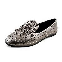 womens flats spring comfort pu outdoor low heel gray black walking