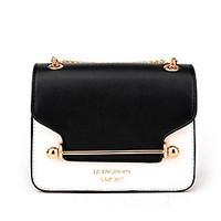 Women Shoulder Bag PU All Seasons Formal Casual Event/Party Wedding Office Career Flap Clasp Lock Blushing Pink Black Blue