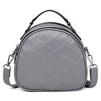Women Tote PU All Seasons Formal Casual Event/Party Wedding Office Career Saddle Zipper Gray Ruby Black