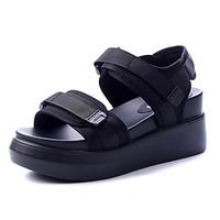 womens sandals summer creepers fabric casual creepers black white