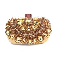 womens shinning gold party wedding evening bag clutch