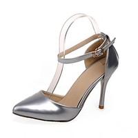 womens shoes patent leather stiletto heel pointed toe pumps shoes dres ...