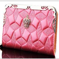 Women PU Professioanl Use Wallet Pink / Blue / Red / Black