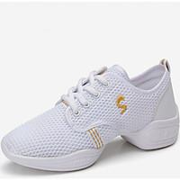 womens dance shoes sneakers breathable synthetic low heel blackwhitefu ...