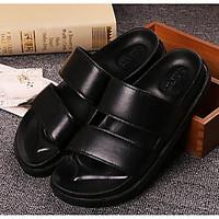 Women\'s Sandals Summer Comfort PU Casual Flat Heel Black White Gold