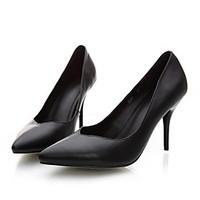Women\'s Heels Spring Summer Leather Dress Casual Stiletto Heel Others Black White Others