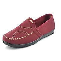 womens loafers slip ons comfort fabric spring summer casual comfort fl ...