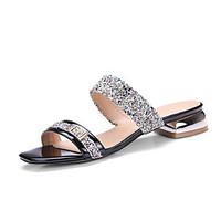 womens sandals slingback synthetic pu summer fall dress casual sequin  ...
