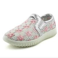 womens loafers slip ons vintage fabric spring summer casual flat heel  ...