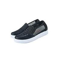 Women\'s Loafers Slip-Ons Light Soles Tulle Summer Casual Flat Heel Silver Black Flat