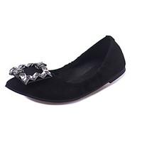 womens flats spring comfort pu outdoor flat heel black green walking