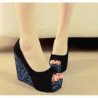 womens sandals spring comfort pu casual blue black