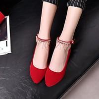 womens wedding shoes spring comfort pu casual red black