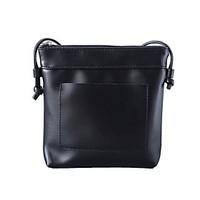 Women\'s Shoulder Bag PU All Seasons Casual Baguette Zipper Black