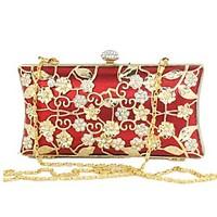 Women PU Plastic Metal Formal Casual Event/Party Wedding Outdoor Office Career Professioanl Use Wristlet Ruby Pool