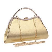 Women Evening Bag Polyester All Seasons Formal Event/Party Wedding Shopper Kiss Lock Red Silver Black Gold Blue