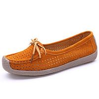 Women\'s Loafers Slip-Ons Summer Fall Comfort Leather Casual Flat Heel