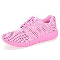 womens sneakers summer fall comfort light soles tulle casual lace up